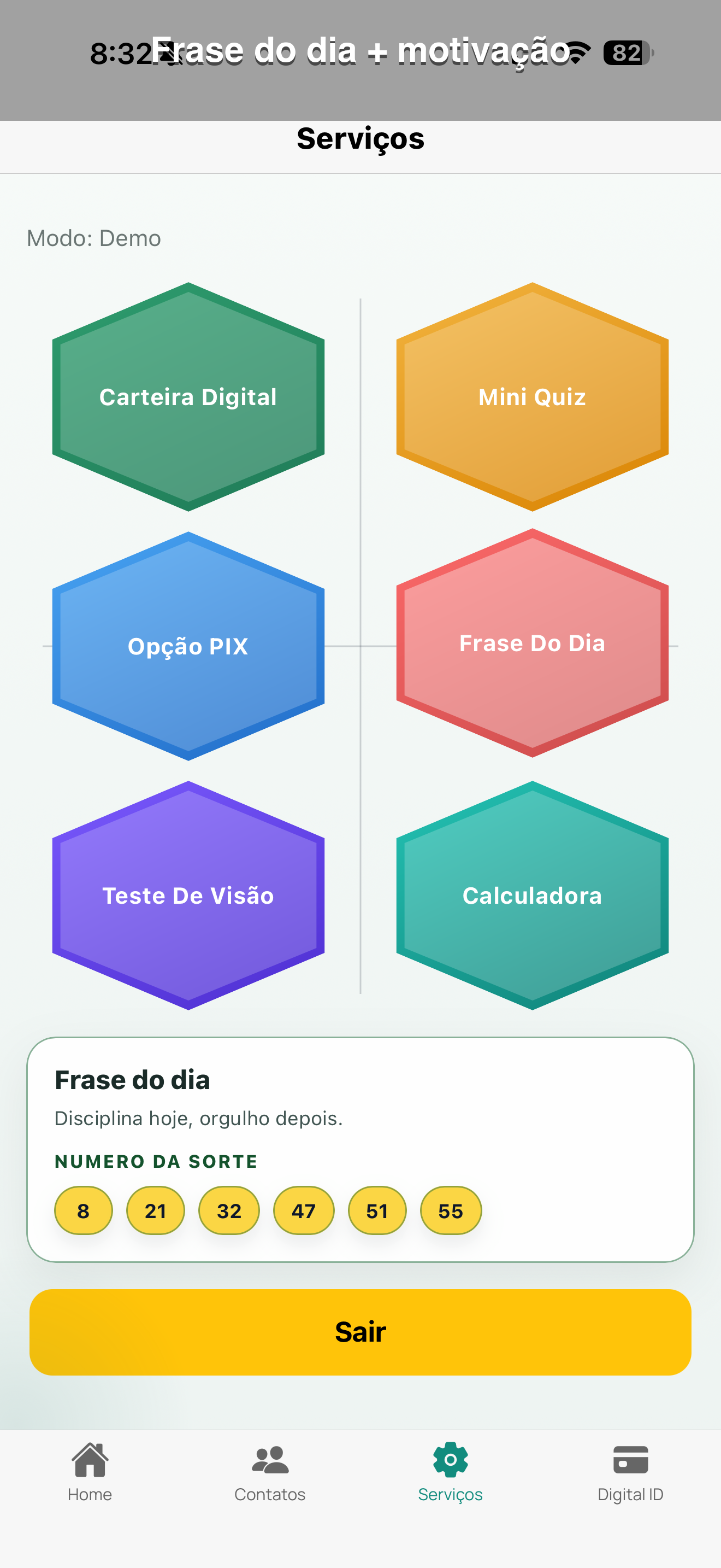 Frase do dia no Fala Brasil